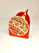 Set de Posavasos de Adorno Navideño con Soporte Vector Laser Cut