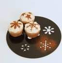 Arquivo Vetorial DXF de Estêncil para Cupcake de Floco de Neve