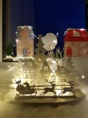 Christmas Village Sleigh Scene Laser Cut Vector File