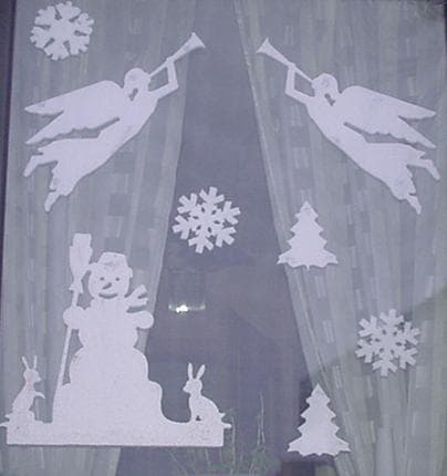 Conjunto de Decoração de Natal para Janelas Arquivo DXF