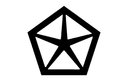 Arquivo Vetorial do Logotipo Chrysler Pentastar para Corte CNC