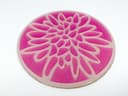 Arquivo Vetor de Porta-Copos com Padrão de Flor Circular