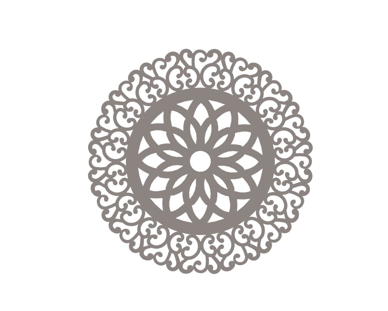 Circular Mandala Ornament Vector Art