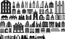 Coleção de Vetores de Silhuetas de Edifícios
