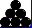 Pila de Balas de Cañón de la Guerra Civil Vector DXF SVG
