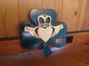 Arquivo Vetorial de Decoração de Parede Trevo Claddagh para Corte a Laser