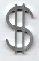 Classic Dollar Sign Vector Cut File (DXF)