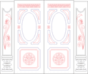 Diseño de Panel de Puerta Doble Clásico para Corte CNC