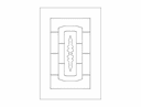 Classic Elegant Door Panel Vector Design DXF