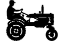 Arquivo Vetorial DXF de Silhueta de Trator Agrícola
