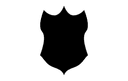 Classic Heraldic Shield Vector Silhouette DXF File