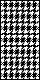 Classic Houndstooth Seamless Pattern Laser Cut Vector