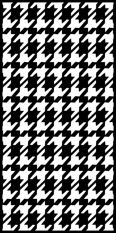 Classic Houndstooth Seamless Pattern Laser Cut Vector