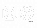 Archivos Vectoriales DXF de Cruces de Malta Clásicas