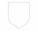 Archivo Vectorial DXF de Contorno de Escudo Medieval Clásico