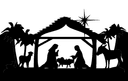 Diseño Vectorial de Pesebre Clásico para Corte Láser DXF
