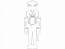 Archivo Vectorial DXF de Silueta de Cascanueces para Corte Láser