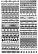 Colección de Bordes Ornamentales Clásicos Vector para CNC