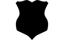 Classic Shield Silhouette Vector Design DXF File