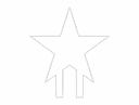 Diseño Vectorial de Topper para Pastel de Estrella - Archivo DXF