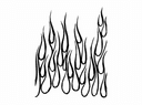Classic Tribal Flame Design Vector File for CNC Laser Cutting