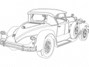 Diseño Vectorial de Coche Antiguo Clásico para Corte Láser DXF