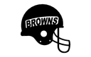 Cleveland Browns Football Helmet Vector DXF File