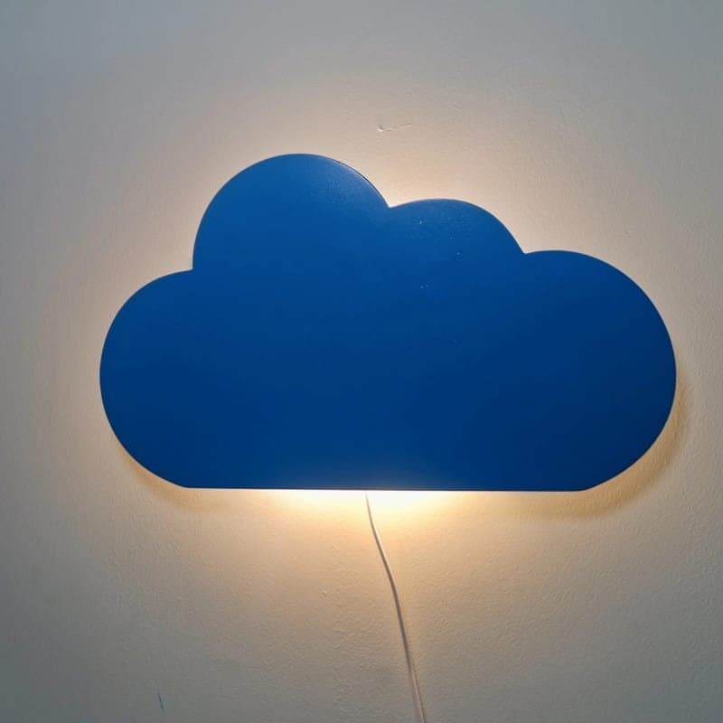 Cloud Wall Lamp Vector Design for Laser Cutting (DXF, SVG, AI)