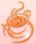 Design de Relógio de Parede Xícara de Café para Corte a Laser DXF