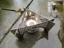 Soporte de Estufa de Camping Plegable Vector DXF para Corte Plasma