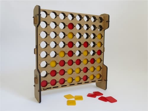 Connect 4 Game Laser Cut Vector Project (DXF)
