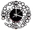 Reloj de Pared Contemporáneo de Burbujas - Vector Laser Cut