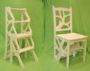 Silla Escalera Convertible Archivo Vectorial DXF para CNC