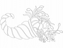 Diseño Vectorial de Cornucopia para Corte Láser Archivo DXF