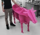 Prateleira em Formato de Vaca 3D Puzzle - Arquivo Vetor