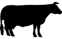 Archivo Vectorial de Silueta de Vaca para Corte Láser DXF