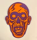 Creepy Zombie Face Layered Vector Design SVG File