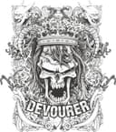 Crown Skull Devourer Vector Graphic for Laser Cutting and CNC