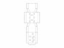 Modelo de Embalagem para Caixa de Presente Vetor DXF