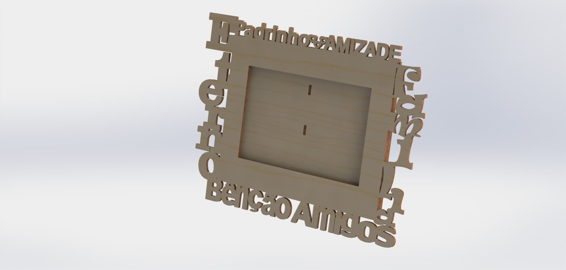 Customizable Decorative Photo Frame Laser Cut Vector File