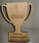 Trofeo de Primer Lugar Personalizable Archivo Vectorial DXF