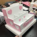 Customizable Kids Heart Storage Organizer Vector Laser Cut Plan