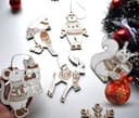 Adornos Navideños de Animalitos para Corte Láser Vector Gratis