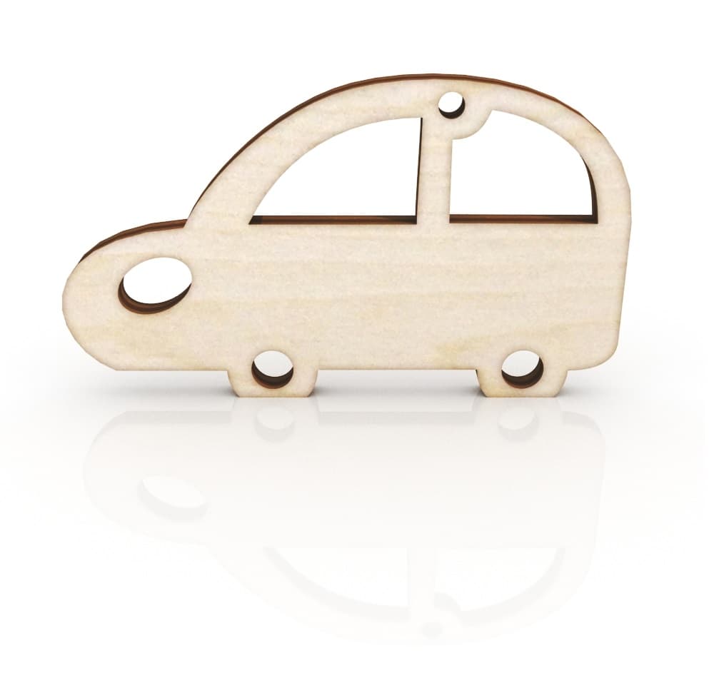 Cute Car Keychain Laser Cut Vector File