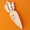 Cute Carrot Vector Silhouette Laser Cut File