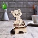 Cute Cat Phone Stand Laser Cut Vector Design