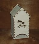 Cute Cat Tea Bag House Laser Cut Vector File