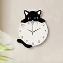 Reloj de Pared de Gato Lindo - Diseño Vectorial Láser