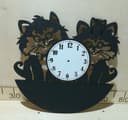 Archivo Vectorial de Reloj de Pared de Gatitos