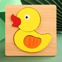 Archivo Vectorial de Rompecabezas de Pato para Corte Láser
